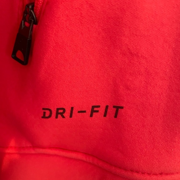 JoRDAN AIR Men’s Size Large Orange Hoodie 1/2 Zip Dri-fit Anti-gravity Equipment - Picture 5 of 12